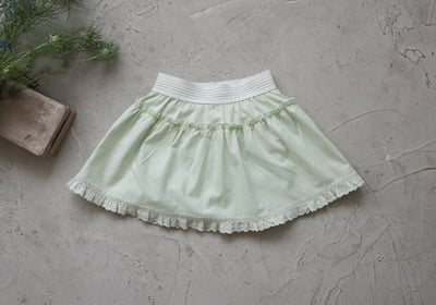 FLO38｜(75-140) 花邊波浪褲裙6