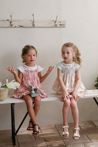 FLO22｜(75-140) 碎花細肩娃娃衣19