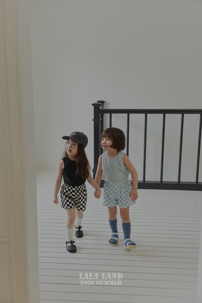 lala land69｜(75-120cm) 3色經典棋盤格紋短褲9