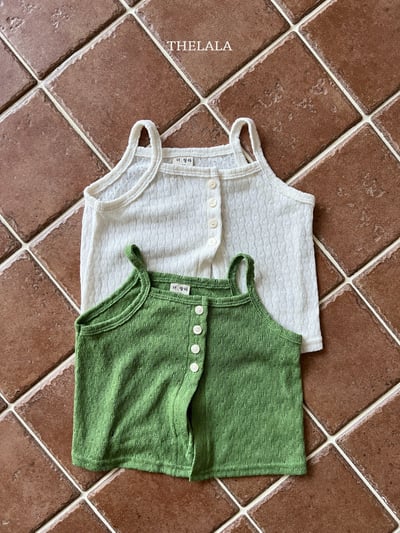 thelala28｜ (70-115) 透氣排釦細肩背心4