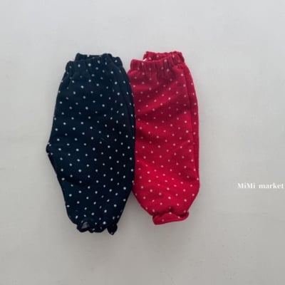 mimi market23 (65-85cm)  點點絨毛縮腳褲2