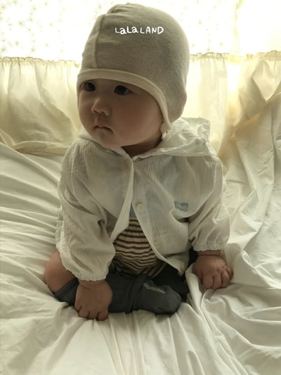 lala land03｜(3m-18m) 2色可拆式吊帶條紋燈籠褲4