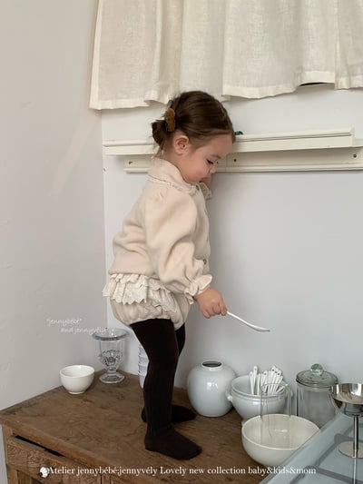 JE 606｜(73-100cm)  絨毛翻領吊帶褲套裝14