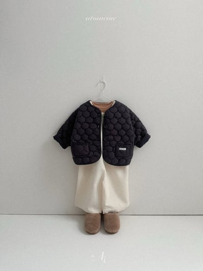 Atomeme37｜(70cm-110cm) 波點絎縫夾層棉外套16