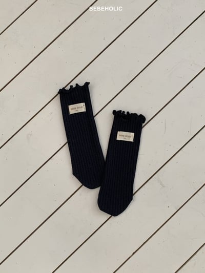 Bebe holic14｜(3m-18m) 木耳滾邊無根襪4