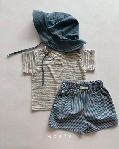 AOSTA26｜(6m-5y) 4款線條小標短褲16