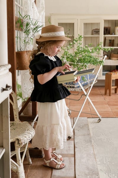 FLO28｜(75-140) 鏤空喇叭七分褲14