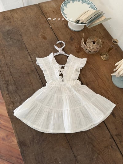 Marron12｜(3m-18m 1y-6y) 甜美吊帶綁結裝14