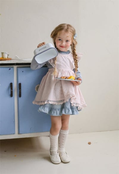 FLO03｜(free) 3色格紋蝴蝶結髮夾6