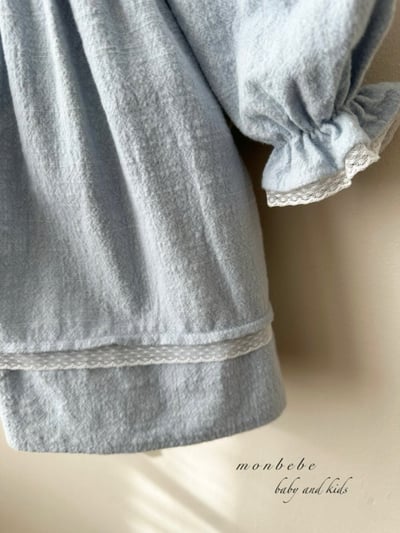 MONBEBE02｜(1y-8y) 蕾絲滾邊緞帶洋裝10