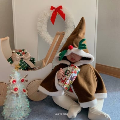JEAYA03｜(5m-4y) 3色聖誕系列連帽斗篷8