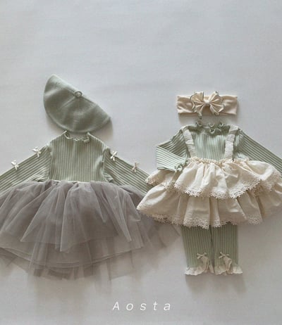AOSTA19｜(6m-5y) 滾邊蝴蝶結髮帶10