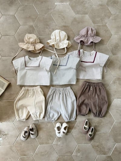 Bebe holic03｜(3m-18m) 簡約亞麻褲4