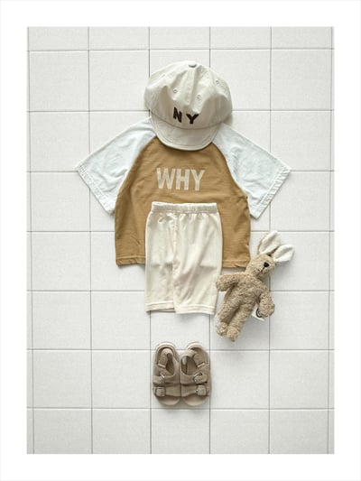 onu09｜(70cm-115cm) 英字印花七分袖上衣14