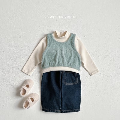 vivid70｜(78cm-125cm) 羽絨毛短版背心7