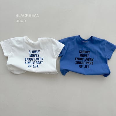 BEAN20｜(65-120cm) 享受生活字母上衣1