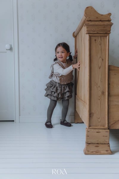 ROA31｜(80cm-120cm) 2色甜美蝴蝶結蛋糕裙12