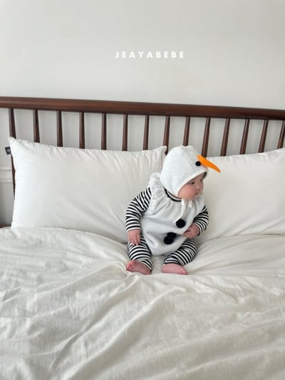 JEAYA02｜(3m-12m) 4色聖誕系列包屁衣含帽子20