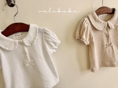 Valubebe 63｜(65-90cm) 翻領泡泡袖上衣5