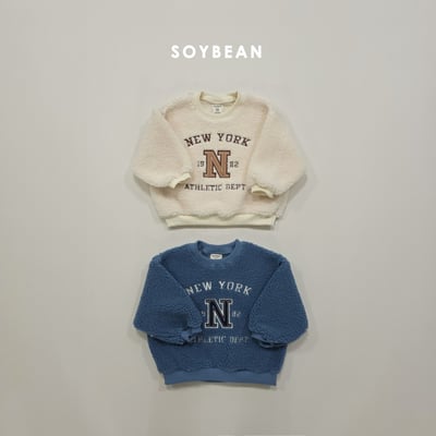 Soybean36｜(75cm-118cm) 英字刷毛上衣1