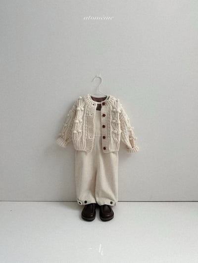 Atomeme33｜(70cm-110cm) 波點垂墜針織開襟外套11