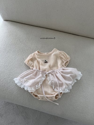 Bloom.b52｜(55cm-118cm) 格紋綁帶圍裙6