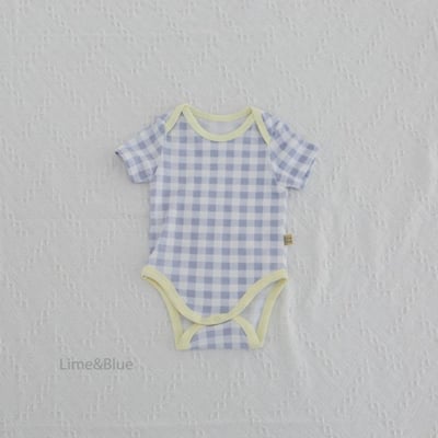 LIME&BLUE32｜(55-118cm MOM-DAD)  格紋親子套裝8