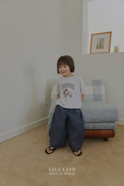 lala land67｜(75-120cm) 2色條紋九分長褲9