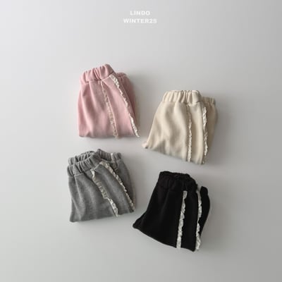 Lindo62｜(80cm-125cm) 蕾絲休閒縮口褲4