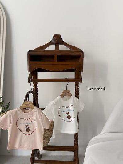 Bloom.b44｜(55cm-118cm) 愛心小熊印花上衣4