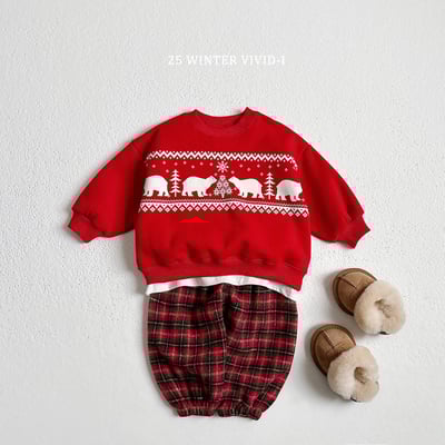 vivid82｜(78cm-125cm) 麋鹿北極熊印花休閒上衣6