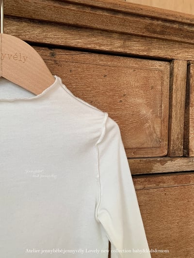 JE581｜(73-100cm) 抓皺綁帶連身褲/素面捲邊上衣3