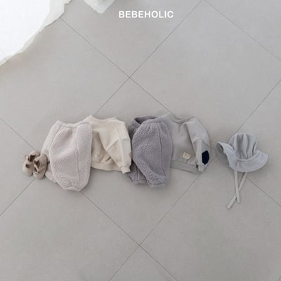 Bebe holic46｜(3m-18m) 拼布內刷毛休閒上衣10