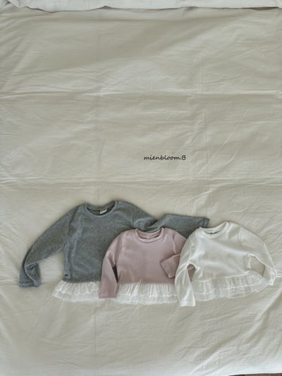 Bloom.b39｜(0m-7y) 蕾絲裙擺上衣1