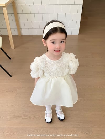 JE01｜(66-130cm) 玫瑰薄紗蓬蓬包屁洋裝5