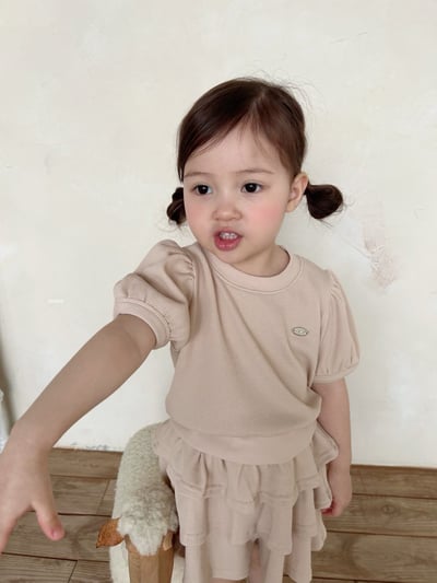 Azalea08｜(85-118cm) 公主袖蛋糕褲套裝14