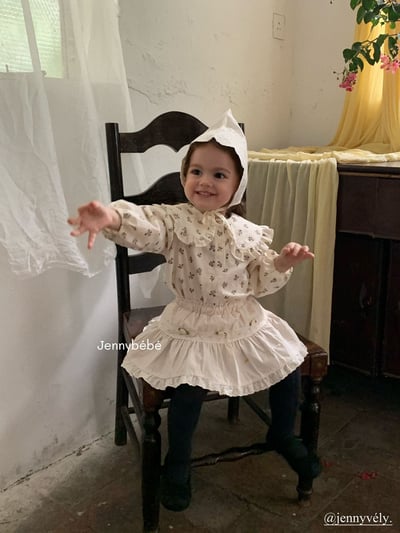 JE473｜(73-100cm) 玫瑰花蕾絲邊包屁裙21