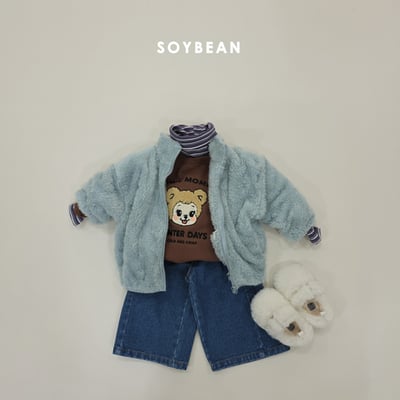 Soybean81｜(75cm-118cm) 刷毛拉鍊外套13