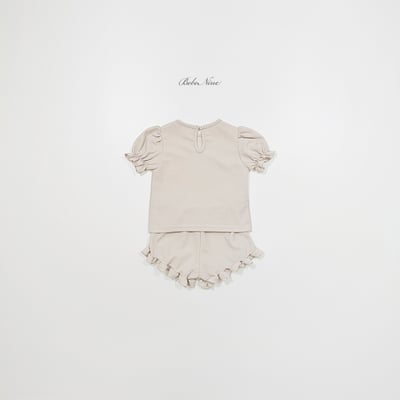 bebe nine09  (65cm-115cm)  3色荷葉邊公主袖套裝6