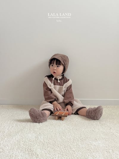 lala land12｜(60cm-83cm) 2色刷毛吊帶褲5