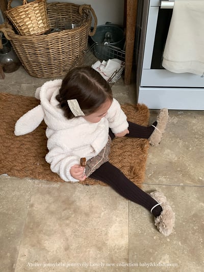 JE 655｜(80-110cm)  兔耳羊羔毛外套22