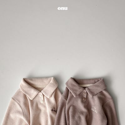 onu 40｜(70cm-115cm) 有領刺繡壓紋上衣2