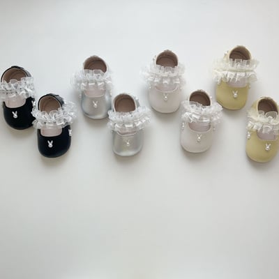 兔子珍珠蕾絲學步鞋5