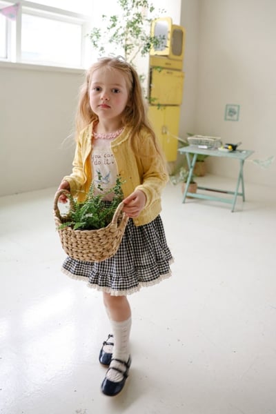 FLO34｜(75-140) 3色滾邊小蕾絲開襟外套10