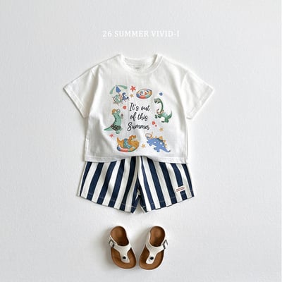 vivid76｜(78cm-125cm) 3款休閒恐龍渡假短袖上衣14