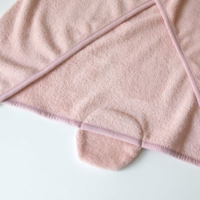 LEMONADE32｜(free) 2色小兔小熊連帽浴巾10