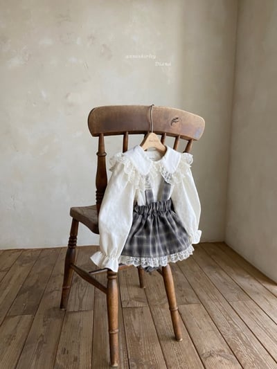 Anne Shirley17｜(3m-22m) 2色格紋/碎花蕾絲吊帶褲裙11