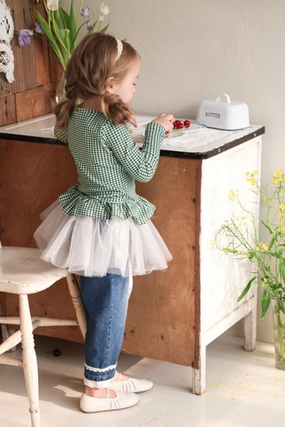 FLO09｜(free) 2色浪漫抽繩薄紗裙13