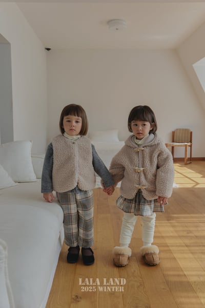 lala land53｜(75cm-120cm) 2色牛角扣刷毛連帽外套14