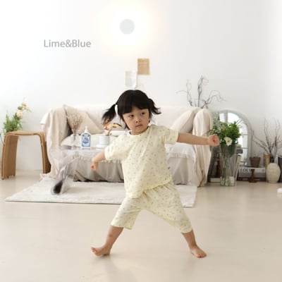 LIME&BLUE11｜(80-118cm)  黃油花居家服8